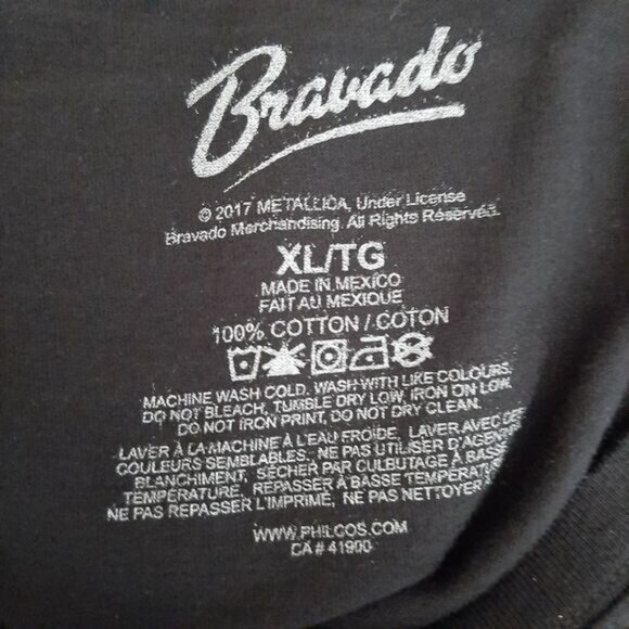 METALLICA | and Justice for All by Bravado Crewneck T-Shirt Band Tee Sz XL - Picture 7 of 7